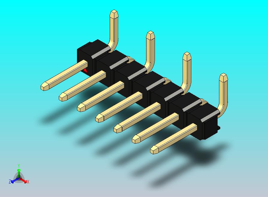 DS1022彩色排针 黑色 07P 100mil 类型 SMT R1 版本1.0.zip