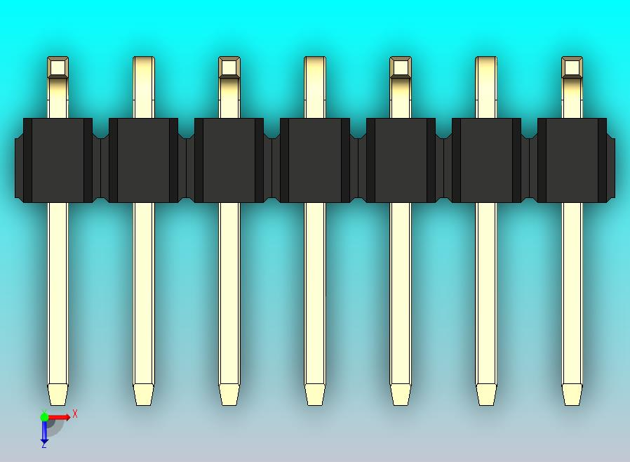 DS1022彩色排针 黑色 07P 100mil 类型 SMT R1 版本1.0.zip
