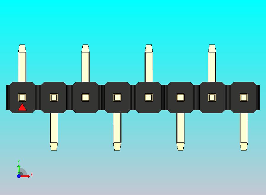 DS1022彩色排针 黑色 08P 100mil 类型 SMT R1 版本1.0.zip