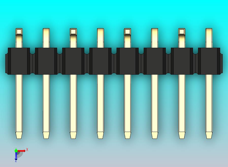 DS1022彩色排针 黑色 08P 100mil 类型 SMT R1 版本1.0.zip