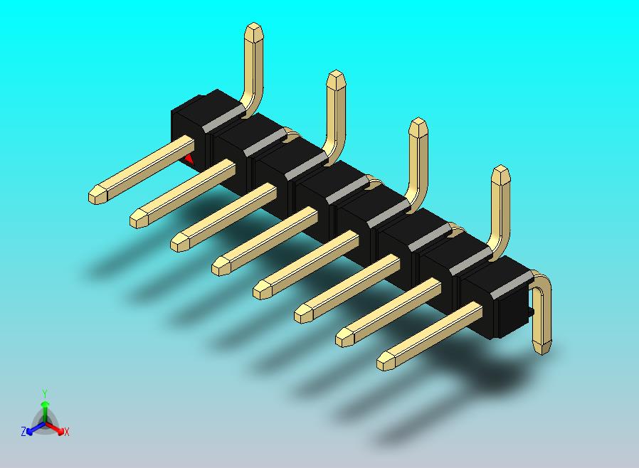 DS1022彩色排针 黑色 08P 100mil 类型 SMT R1 版本1.0.zip