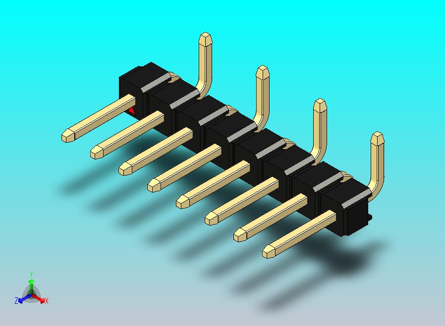 DS1022彩色排针 黑色 08p 100mil 类型 SMT R2 版本1.0.zip