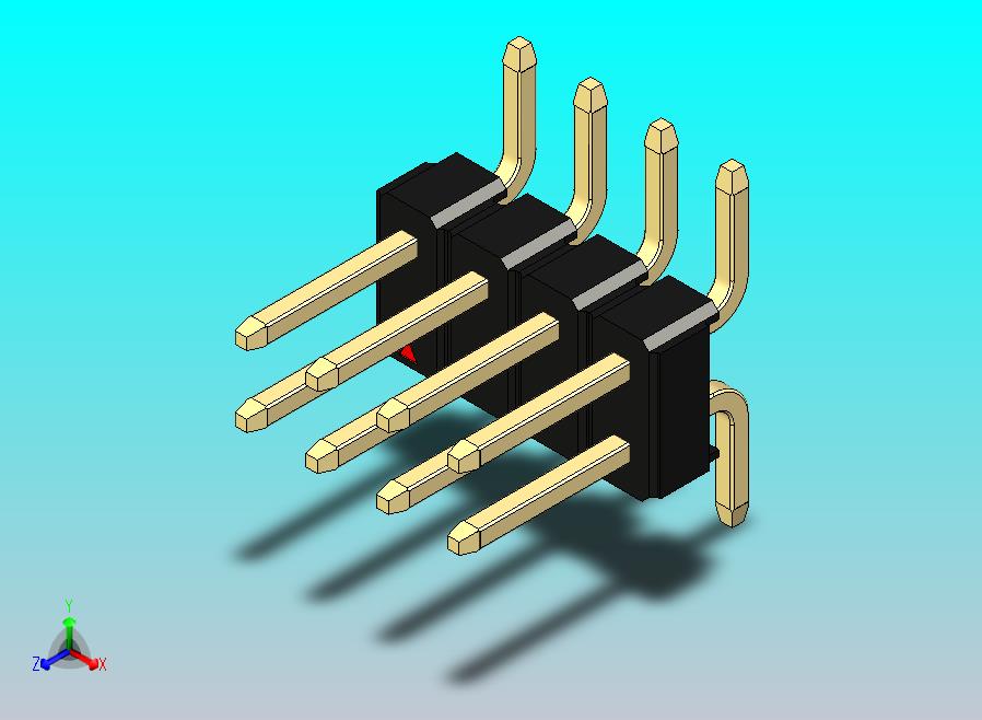 DS1022彩色排针 黑色 08P 100密尔 SMT 类型 rev1.0.zip