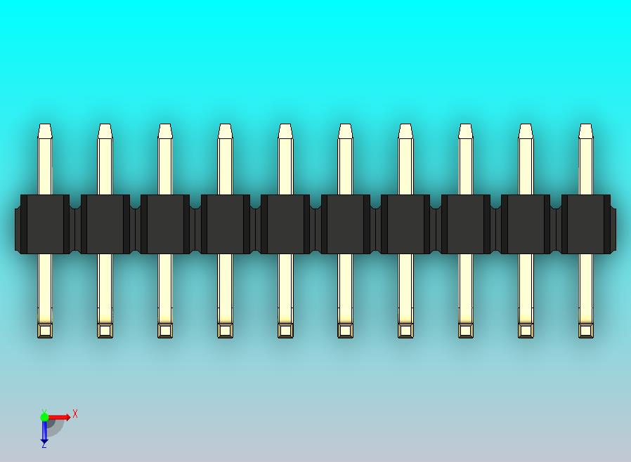 DS1022彩色排针 黑色 10p 100mil 类型U 版本1.0.zip