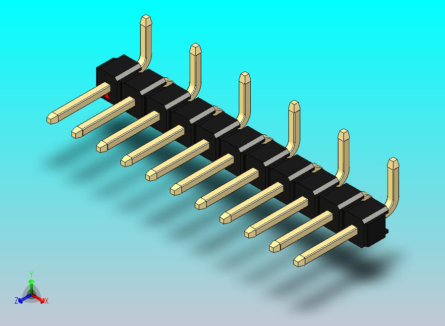 DS1022彩色排针 黑色 11P 100mil 类型 SMT R1 版本1.0.zip