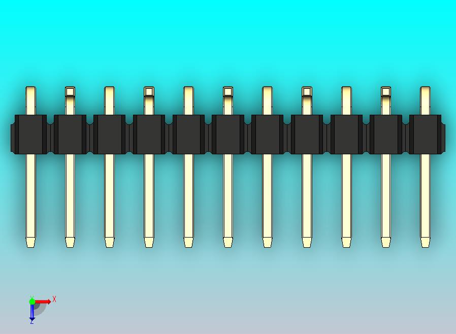 DS1022彩色排针 黑色 11P 100mil 类型 SMT R2 版本1.0.zip