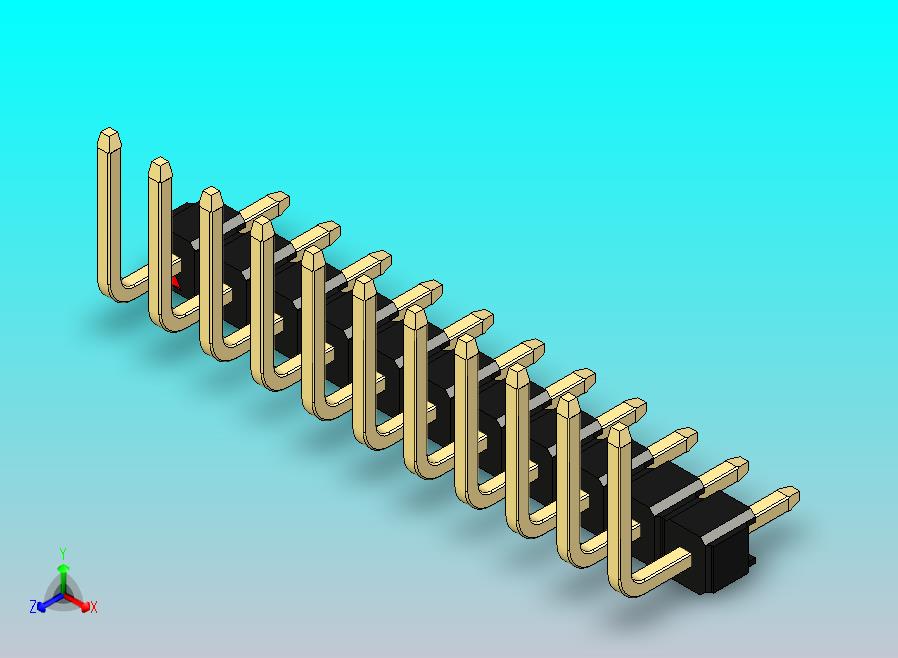 DS1022彩色排针 黑色 11p 100mil 类型U 版本1.0.zip