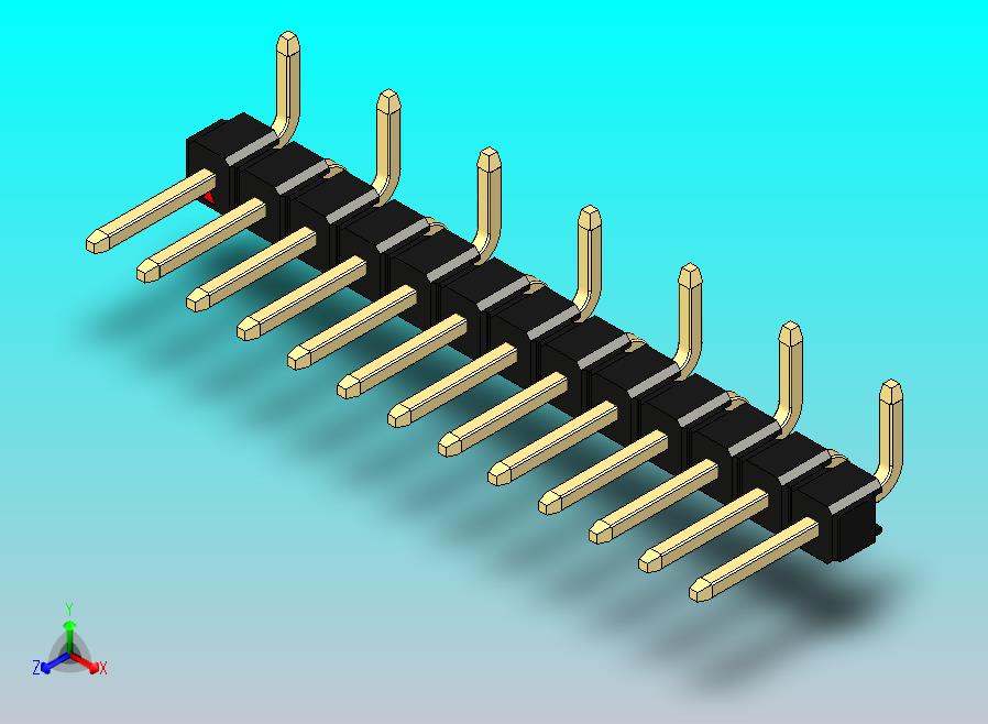 DS1022彩色排针 黑色 13P 100mil 类型 SMT R1 版本1.0.zip