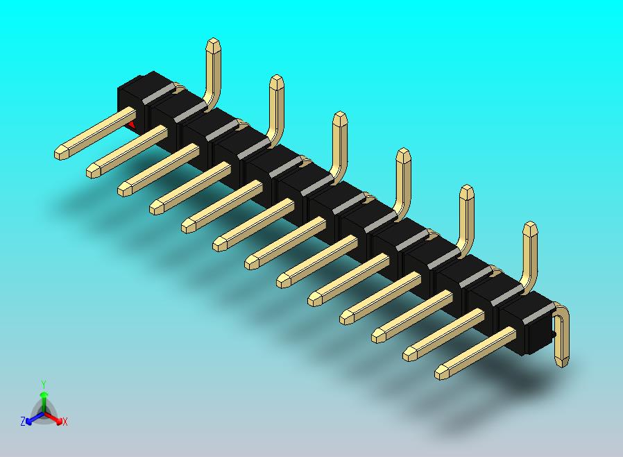 DS1022彩色排针 黑色 13P 100mil 类型 SMT R2 版本1.0.zip
