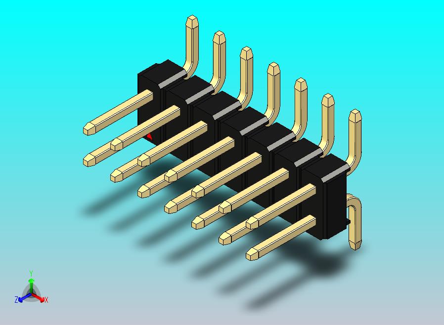 DS1022彩色排针 黑色 14p 100mil SMT类型 版本1.0.zip