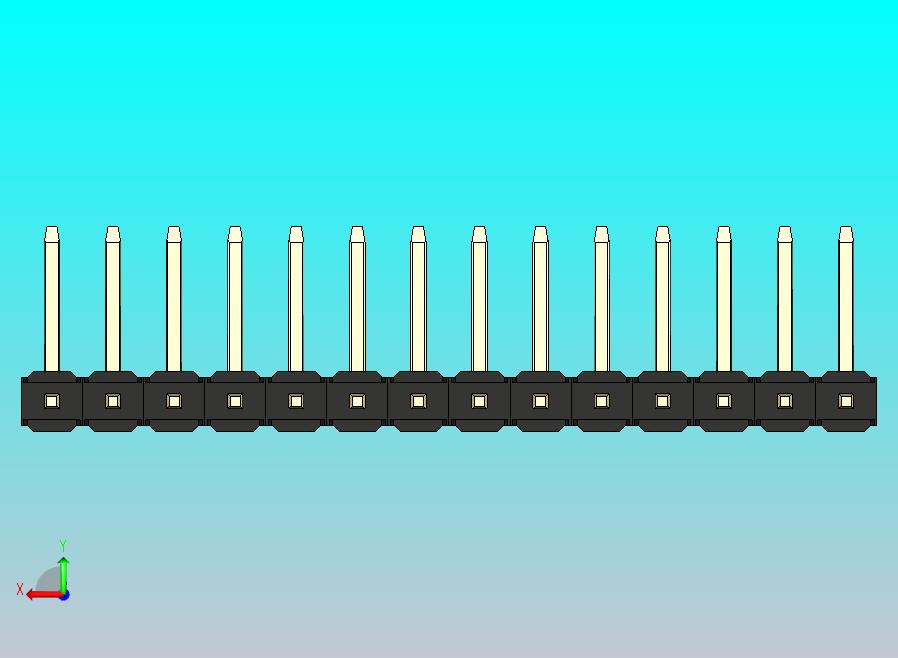 DS1022彩色排针 黑色 14p 100mil 类型U 版本1.0.zip