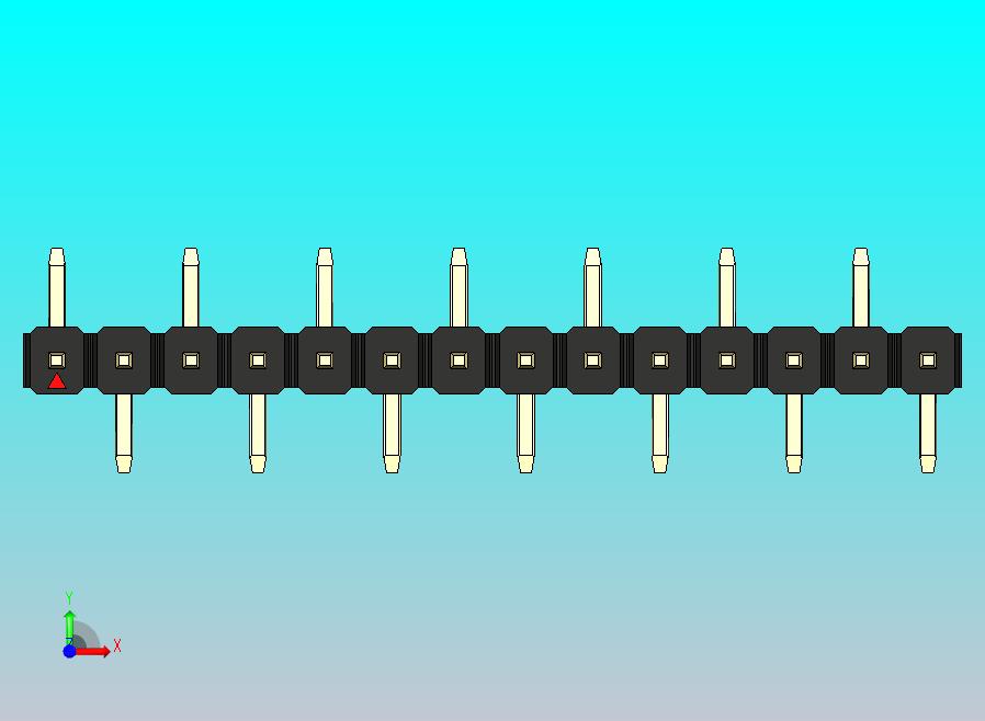 DS1022彩色排针 黑色 14针 100密尔 类型 SMT R1 版本1.0.zip