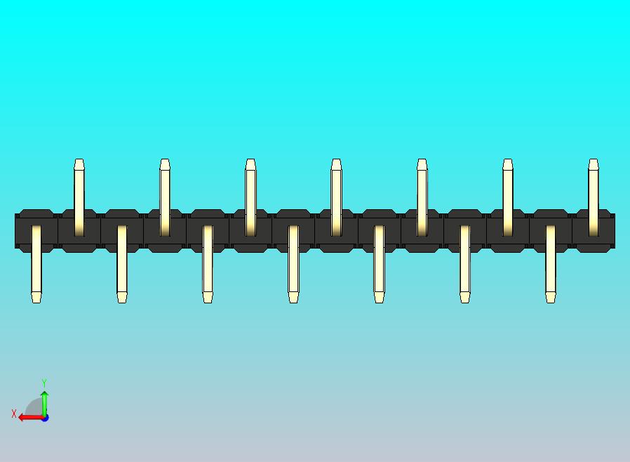 DS1022彩色排针 黑色 14针 100密尔 类型 SMT R1 版本1.0.zip