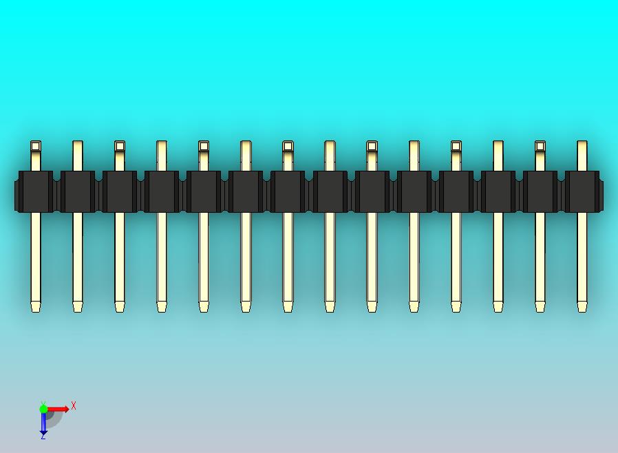DS1022彩色排针 黑色 14针 100密尔 类型 SMT R1 版本1.0.zip
