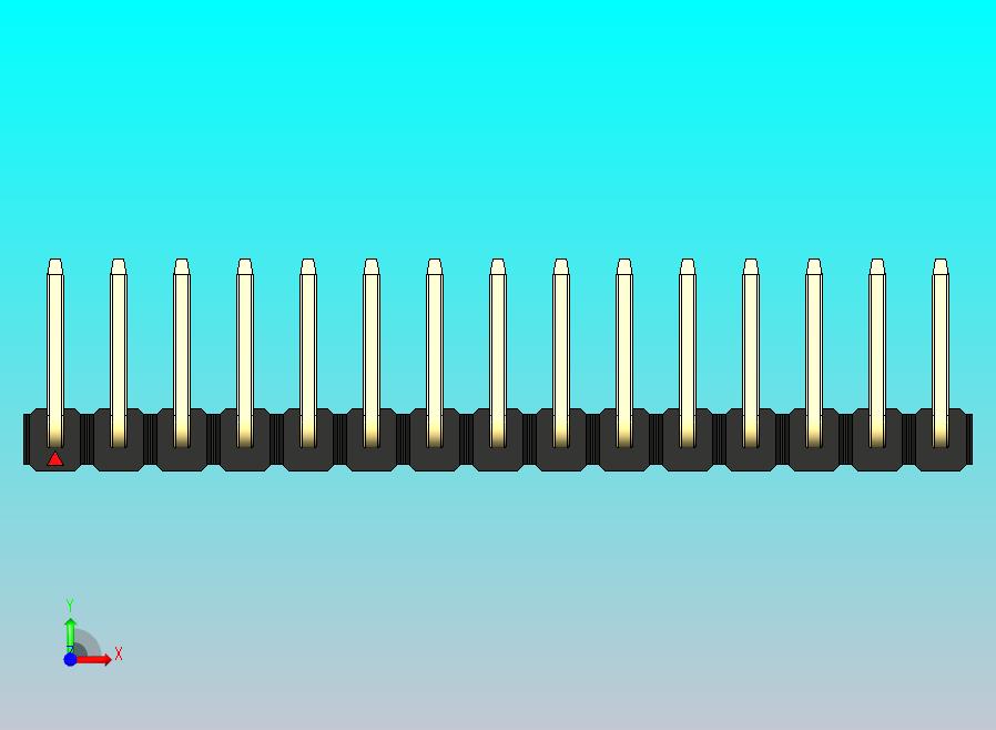 DS1022彩色排针 黑色 15p 100mil 类型U 版本1.0.zip