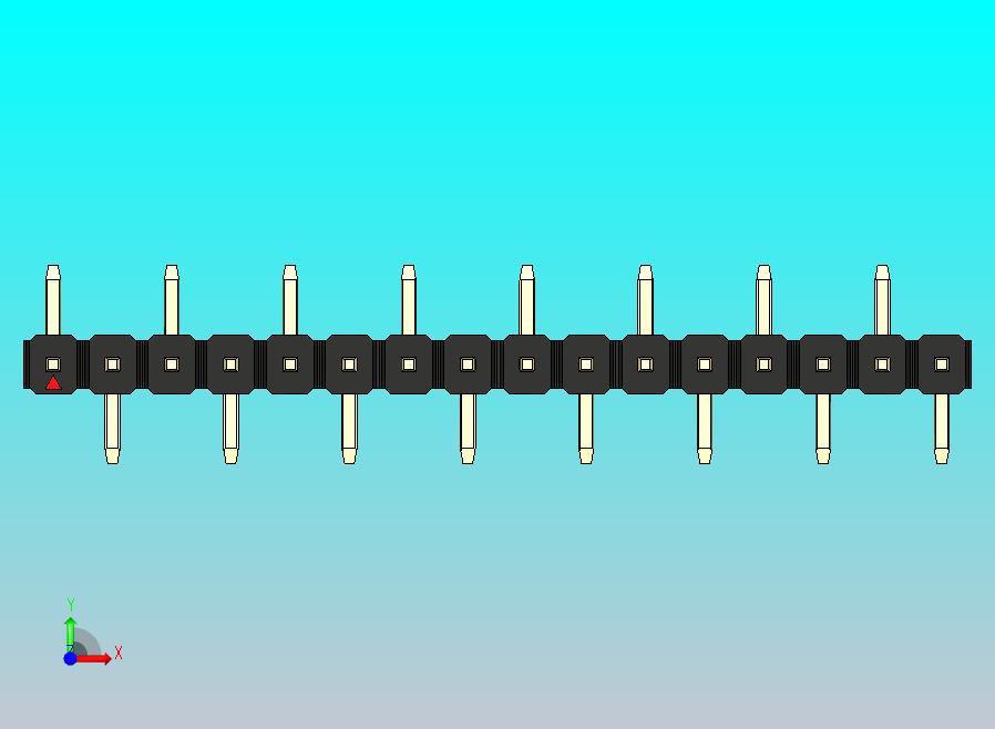 DS1022彩色排针 黑色 16引脚 100密耳 SMT 类型 R1 版本1.0.zip