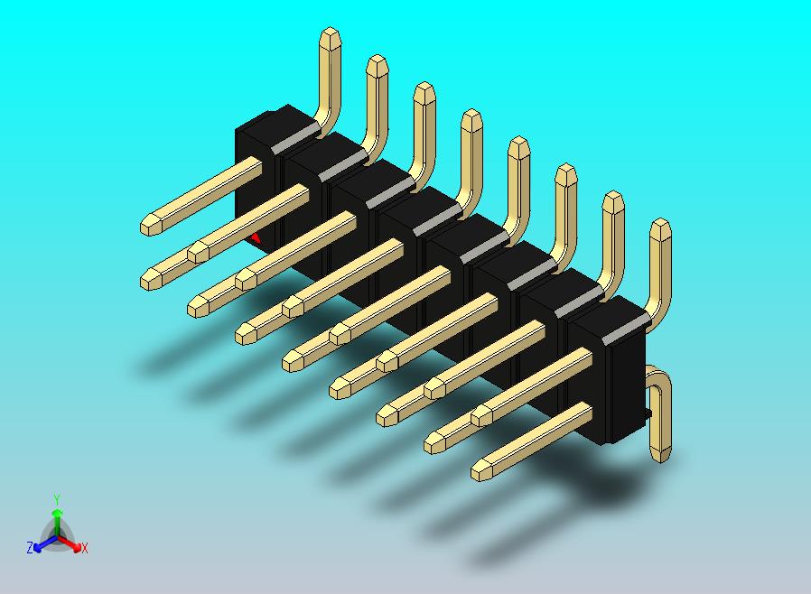 DS1022彩色排针 黑色 16针 100mil 类型SMT 版本1.0.zip