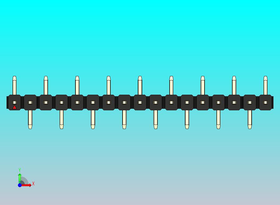 DS1022彩色排针 黑色 17P 100mil 类型 SMT R1 版本1.0.zip