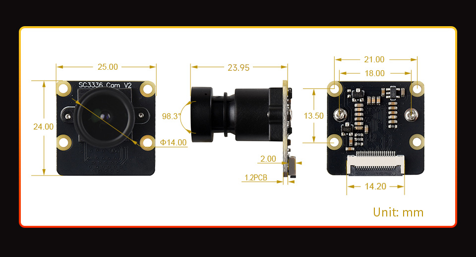 SC3336 3MP相机模块