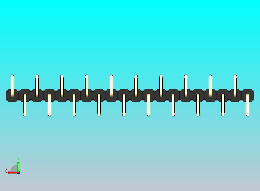 DS1022彩色排针 黑色 20P 100毫 100mil SMT R2 版本1.0.zip
