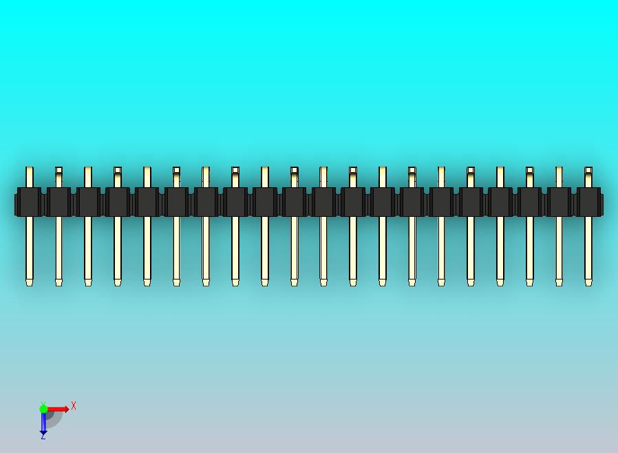 DS1022彩色排针 黑色 20P 100毫 100mil SMT R2 版本1.0.zip