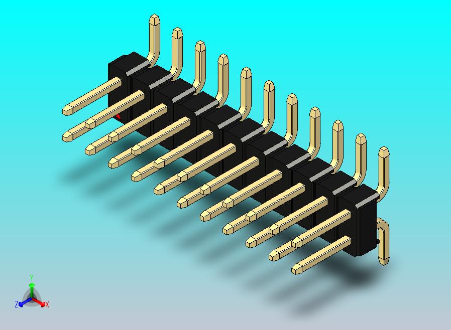 DS1022彩色排针 黑色 22P 100mil SMT 类型 rev1.0.zip