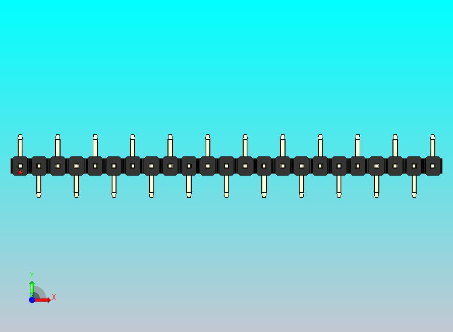 DS1022彩色排针 黑色 23P 100mil 类型 SMT R1 版本1.0.zip