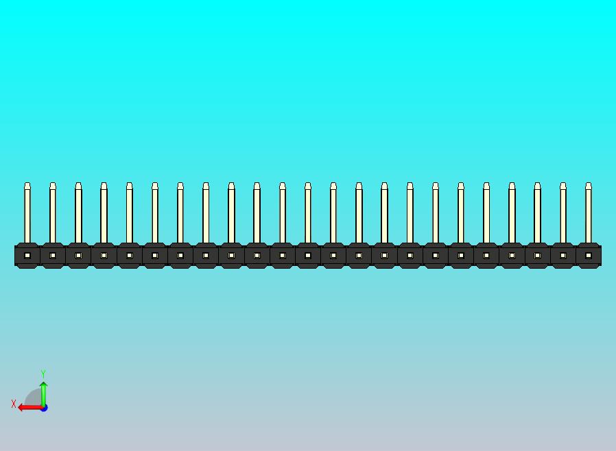 DS1022彩色排针 黑色 23p 100mil 类型U 版本1.0.zip