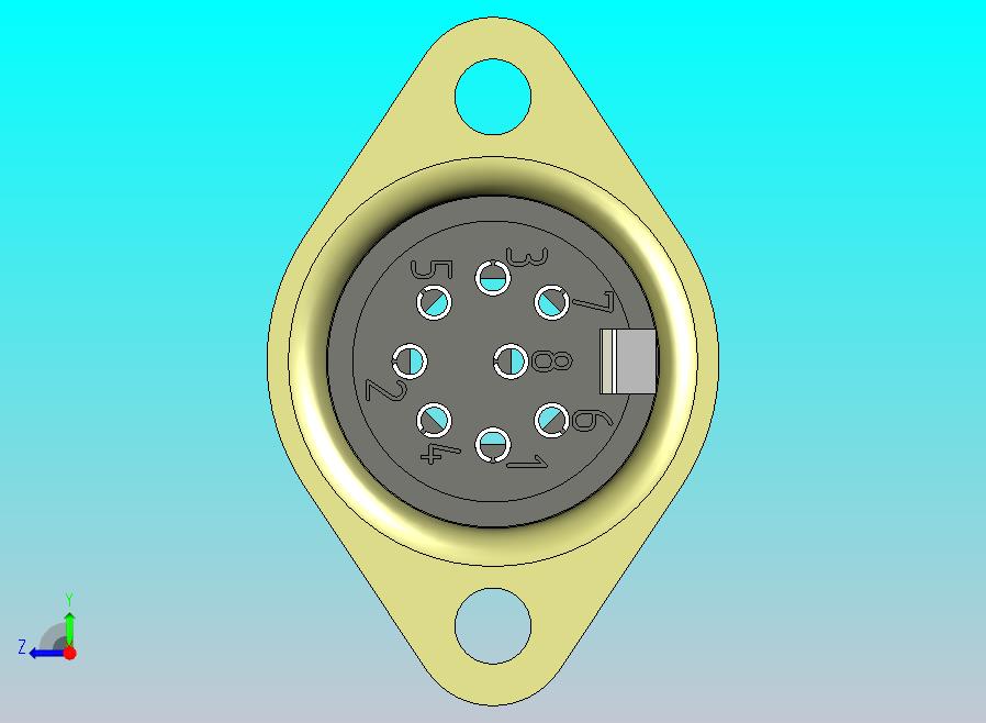 圆形连接器 DIN 8pin