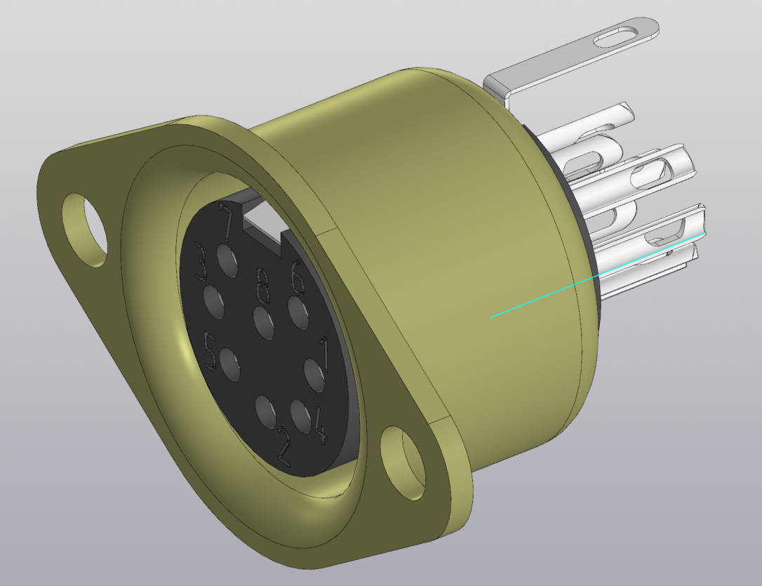 圆形连接器 DIN 8pin