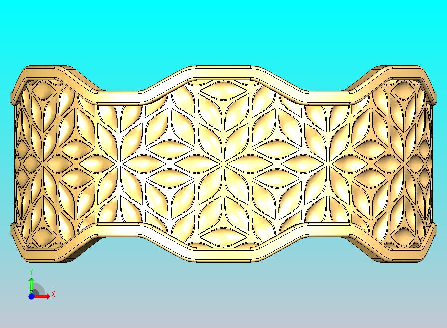 叶子图案金戒指