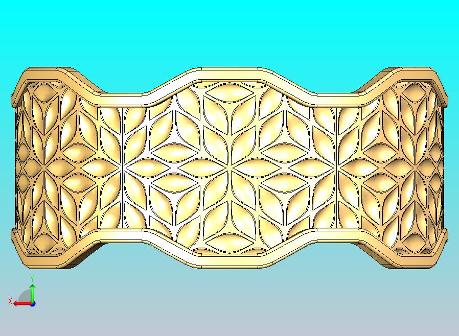 叶子图案金戒指