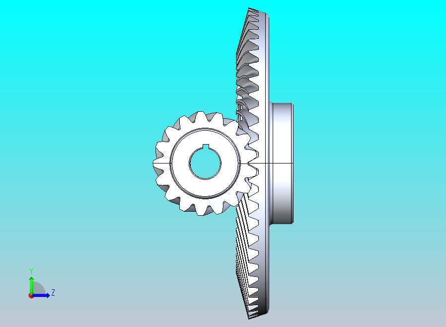 螺旋锥齿轮和小齿轮组