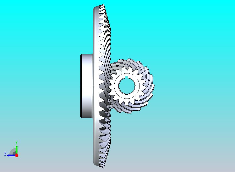 螺旋锥齿轮和小齿轮组
