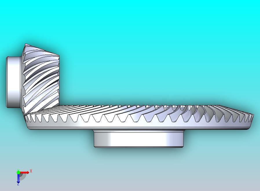螺旋锥齿轮和小齿轮组