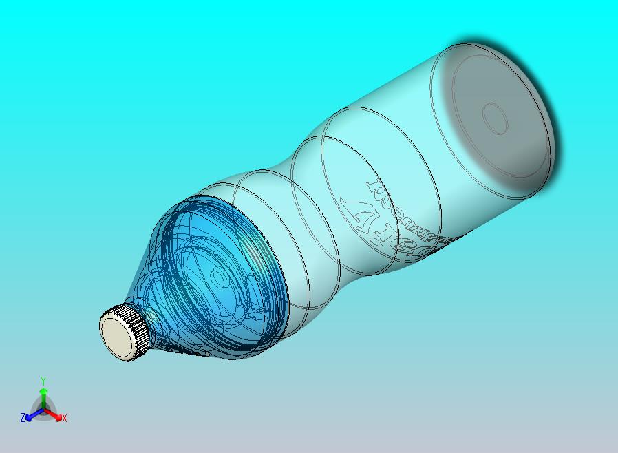 漏斗原理的瓶子