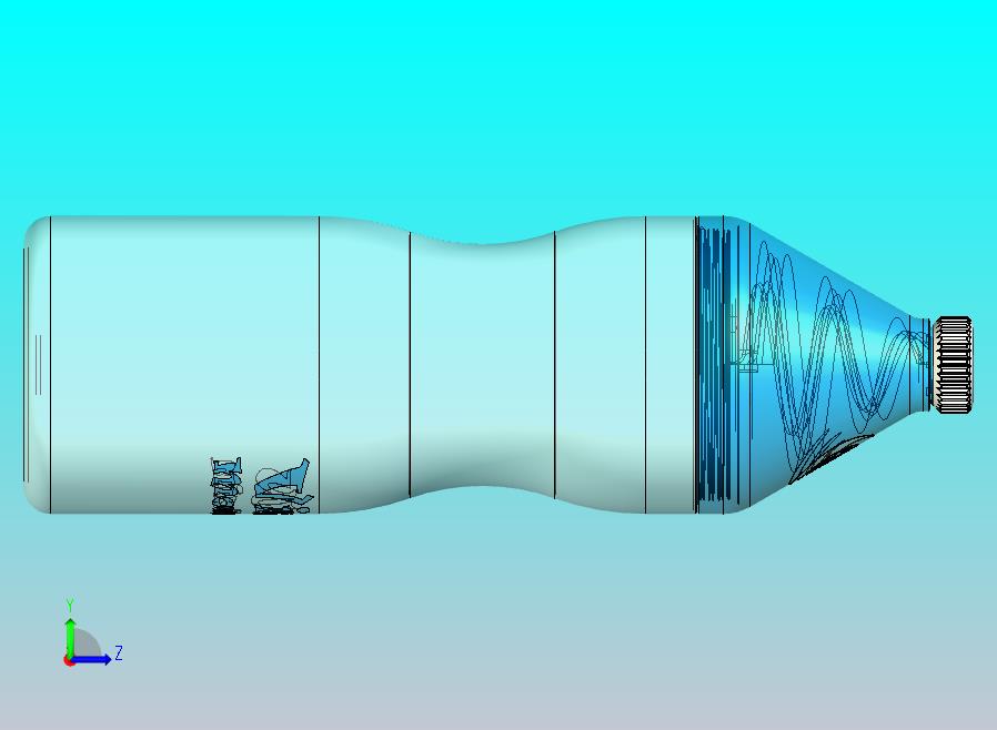 漏斗原理的瓶子