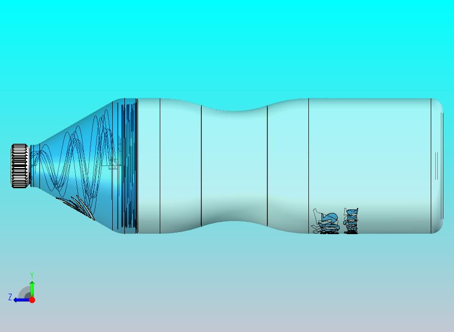 漏斗原理的瓶子