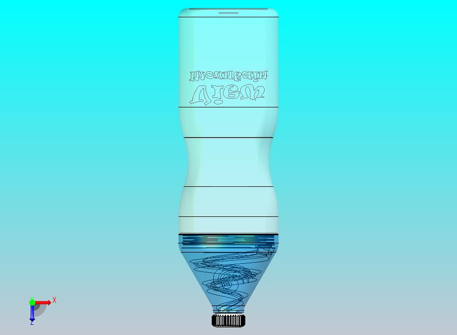 漏斗原理的瓶子