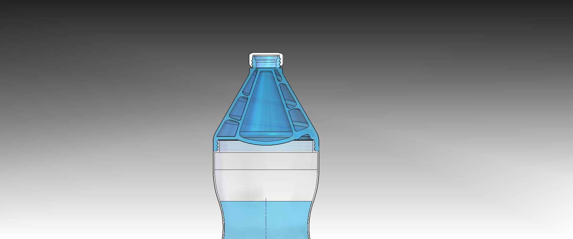 漏斗原理的瓶子