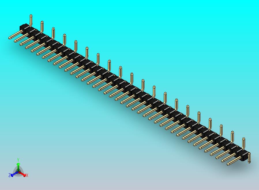 DS1022彩色排针 黑色 40p 100mil 类型 SMT R1 版本1.0.zip