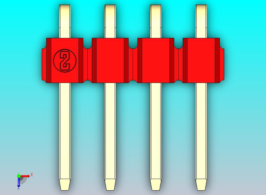 DS1022彩色排针 红色 1x04p 100mil 类型D 版本1.0.zip