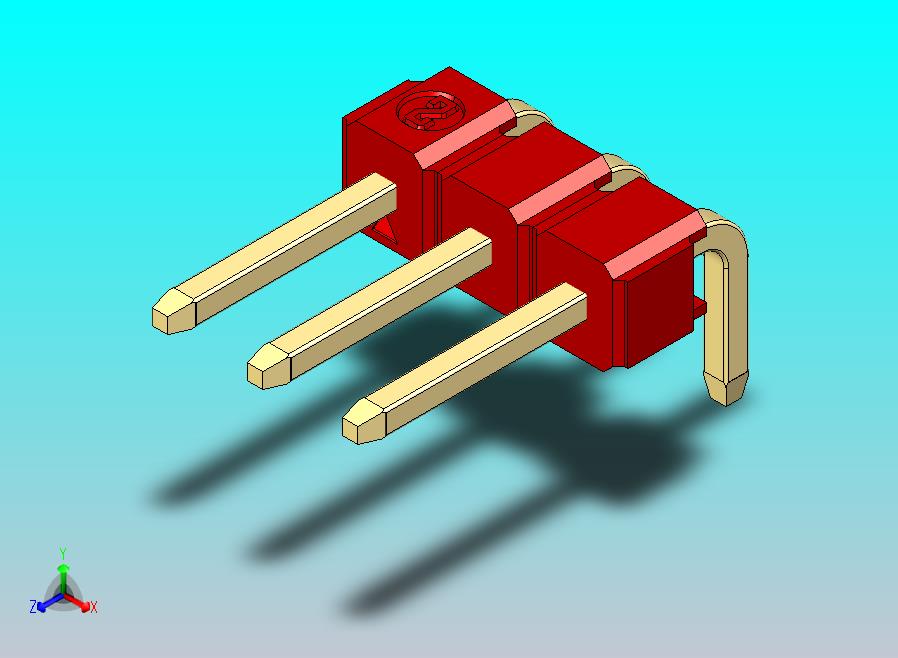 DS1022彩色排针 红色 1x03p 100mil 类型D 版本1.0.zip