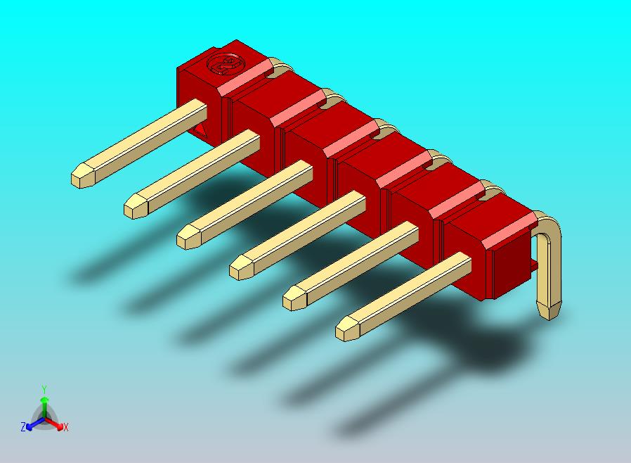 DS1022彩色排针 红色 1x06p 100mil 类型D 版本1.0.zip