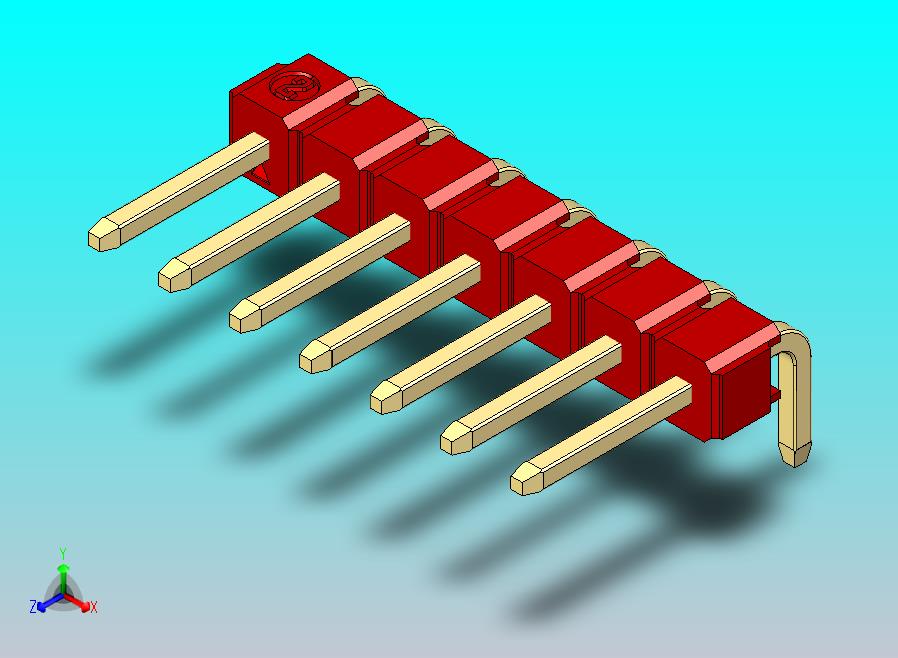 DS1022彩色排针 红色 1x07p 100mil 类型D 版本1.0.zip