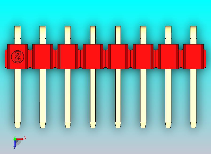 DS1022彩色排针 红色 1x08p 100mil 类型D 版本1.0.zip