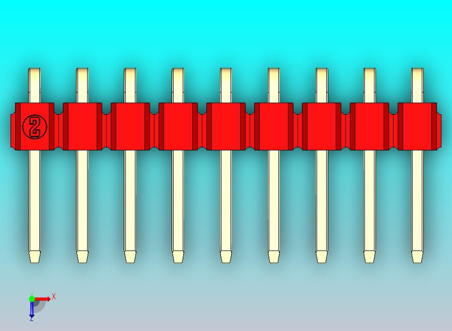 DS1022彩色排针 红色 1x09p 100mil 类型D 版本1.0.zip