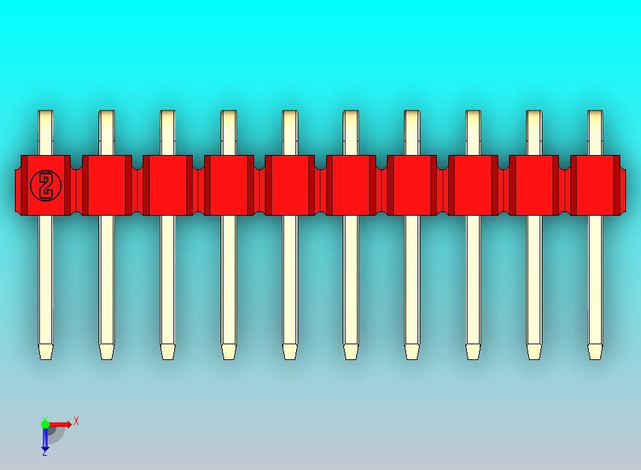 DS1022彩色排针 红色 1x10p 100mil 类型D 版本1.0.zip