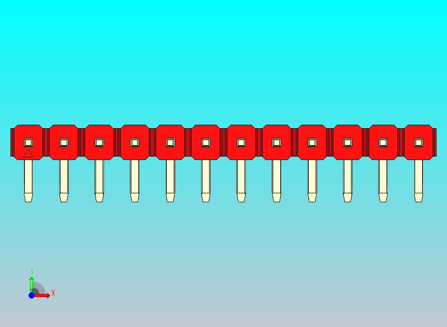 DS1022彩色排针 红色 1x12p 100mil 类型D 版本1.0.zip