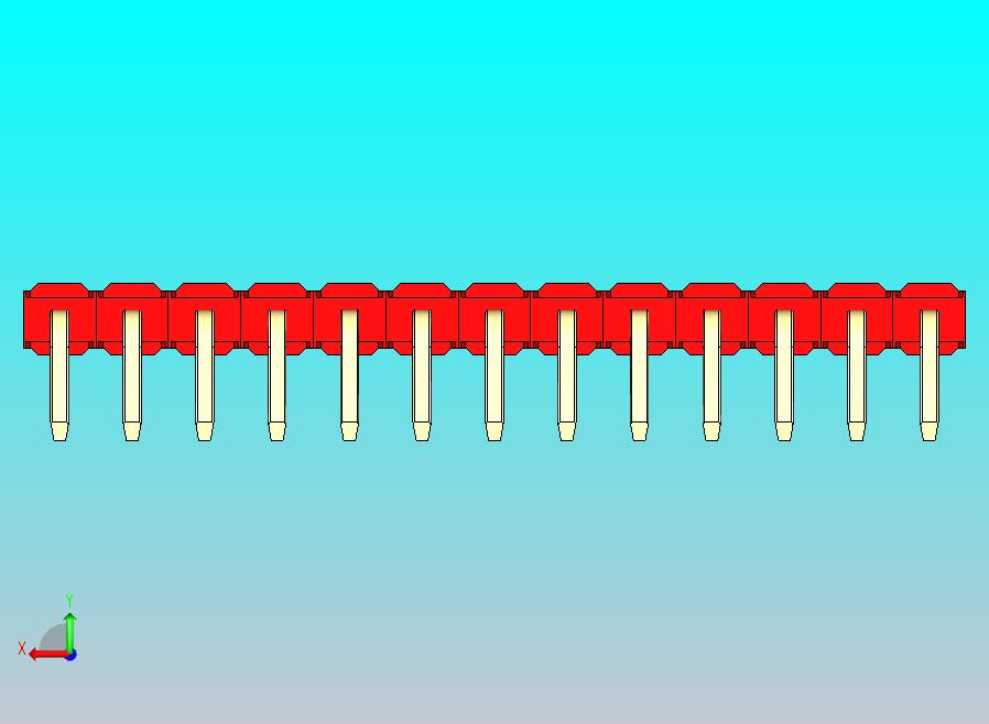 DS1022彩色排针 红色 1x13p 100mil 类型D 版本1.0.zip